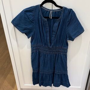 Anthropologie Somerset Petite Denim Mini Dress
